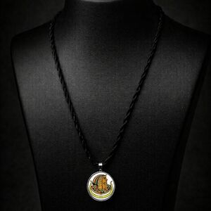 Ancient Egyptian Arabic Order Nobles Mystic Shrine Necklace 50mm Round Pendant